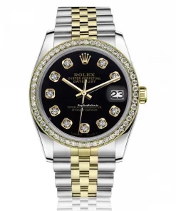 Affordable Copy Rolex Lady-datejust 69173 Automatic Movement 26mm Gold/steel Case Womens Watch
