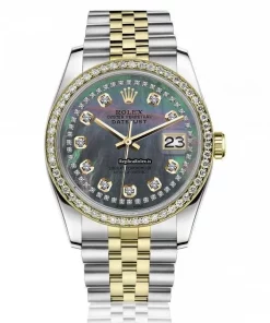 Ideal Fake Rolex Lady-datejust 69173 Automatic Movement 26mm Gold/steel Case Womens Watch