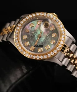 Reliable Replicas Rolex Lady-datejust 69173 Automatic Movement 26mm Gold/steel Case Womens Watch