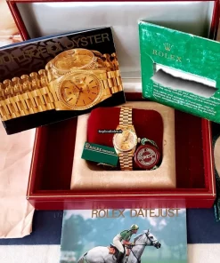 Trustworthy Knockoff Rolex Lady-datejust Caliber 2135 Automatic Movement 26mm Yellow Gold Case Womens Watch