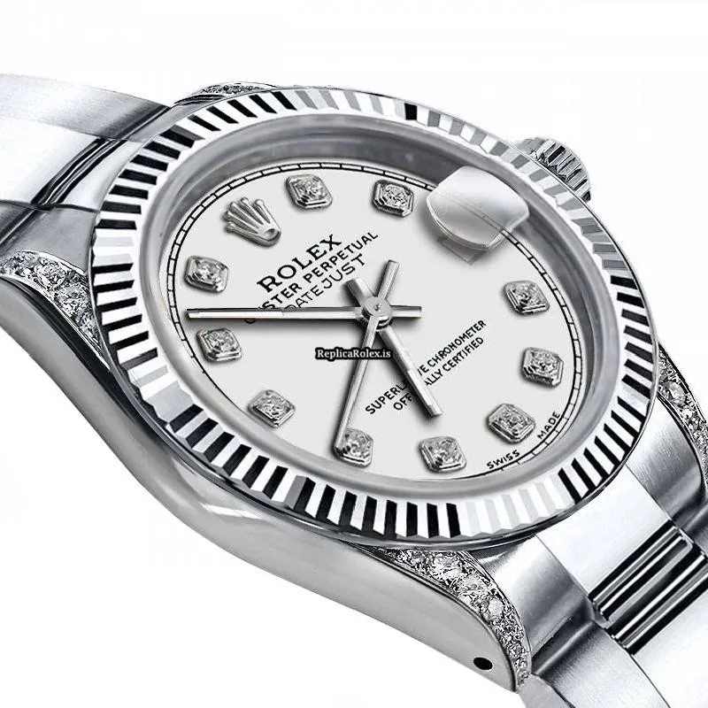 Offering Replica Rolex Oyster Perpetual Lady Date 69160 Automatic Movement 26mm Steel Case Womens Watch - Image 2