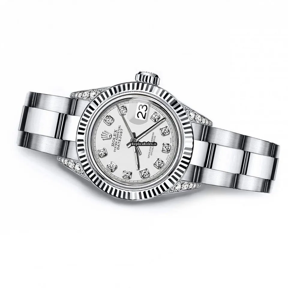 Offering Replica Rolex Oyster Perpetual Lady Date 69160 Automatic Movement 26mm Steel Case Womens Watch - Image 3