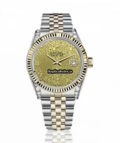Incredible Replica Rolex Lady-datejust 68274 Automatic Movement 31mm Gold/steel Case Womens Watch
