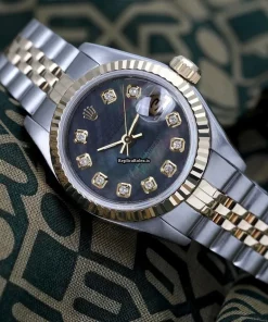 Fabulous Fake Rolex Lady-datejust 69173 Automatic Movement 26mm Gold/steel Case Womens Watch