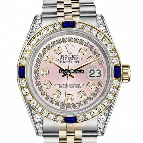 Design Fake Rolex Datejust 16013 Automatic Movement 36mm Gold/steel Case Mens/unisex Watch