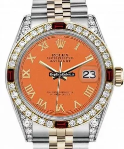 Perfect Replica Rolex Lady-datejust 69173 Automatic Movement 31mm Gold/steel Case Womens Watch