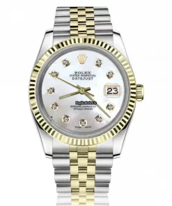 Defect Copy Rolex Datejust 16233 Automatic Movement 36mm Gold/steel Case Mens/unisex Watch