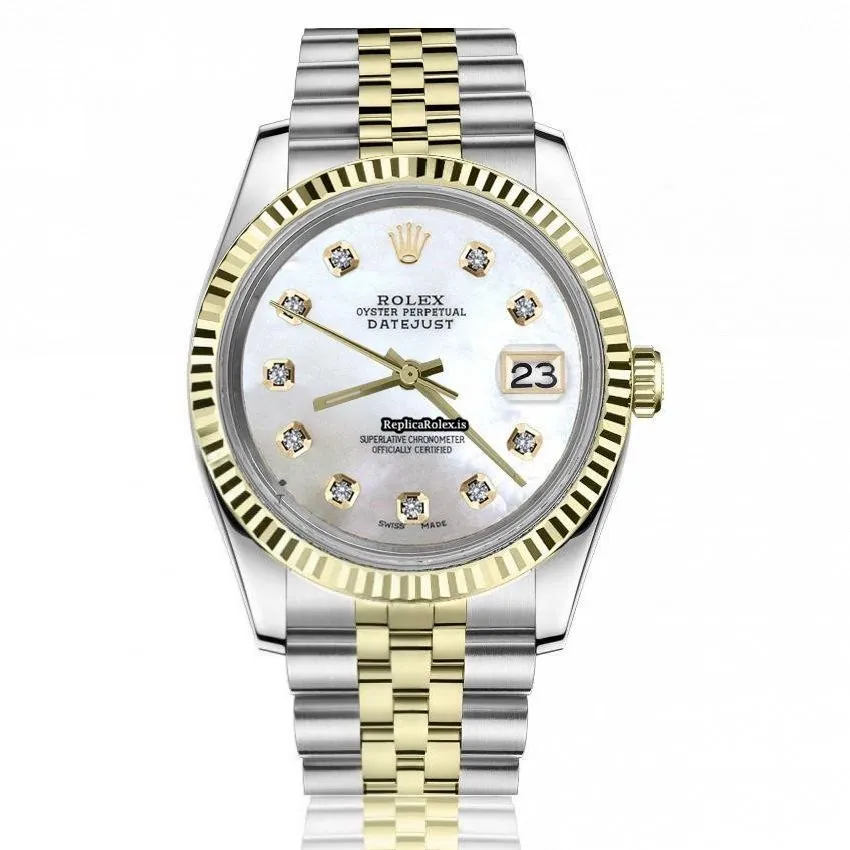 Defect Copy Rolex Datejust 16233 Automatic Movement 36mm Gold/steel Case Mens/unisex Watch