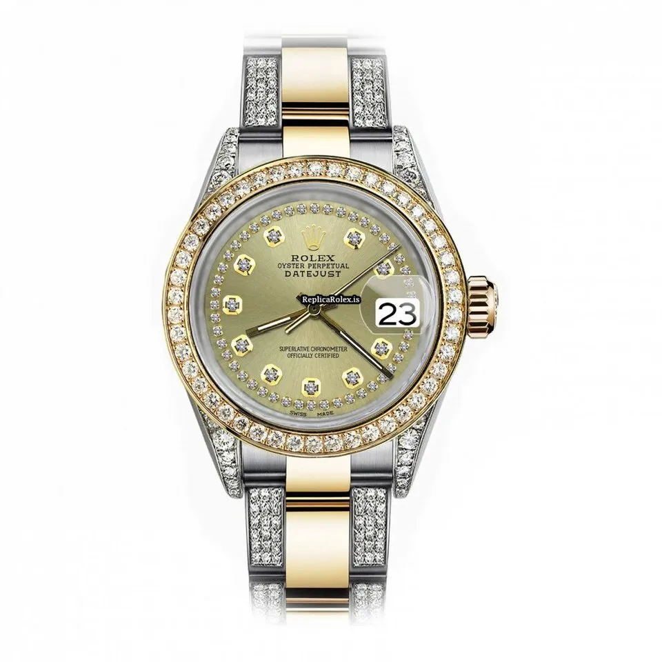 High-end Copies Rolex Datejust 16013 Automatic Movement 36mm Gold/steel Case Mens/unisex Watch