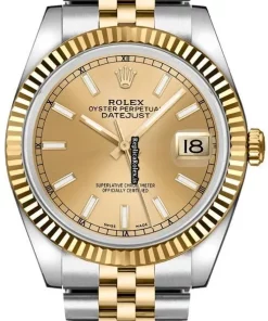 1:1 Fake Rolex Datejust 116233-chpsj Caliber 3135 Automatic Movement 36mm Steel Case Watch