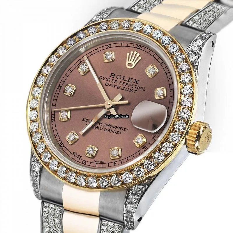 Beautiful Replica Rolex Datejust 16013 Automatic Movement 36mm Gold/steel Case Mens/unisex Watch - Image 2