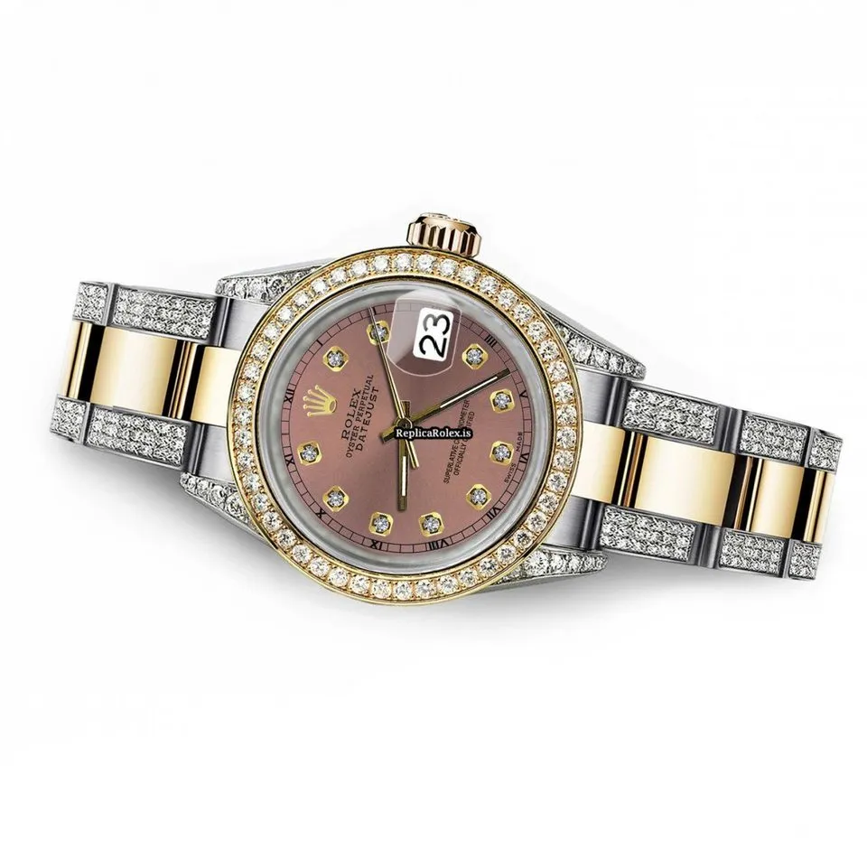 Beautiful Replica Rolex Datejust 16013 Automatic Movement 36mm Gold/steel Case Mens/unisex Watch - Image 4