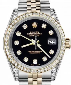 Fabulous Fakes Rolex Datejust 16013 Automatic Movement 36mm Gold/steel Case Mens/unisex Watch
