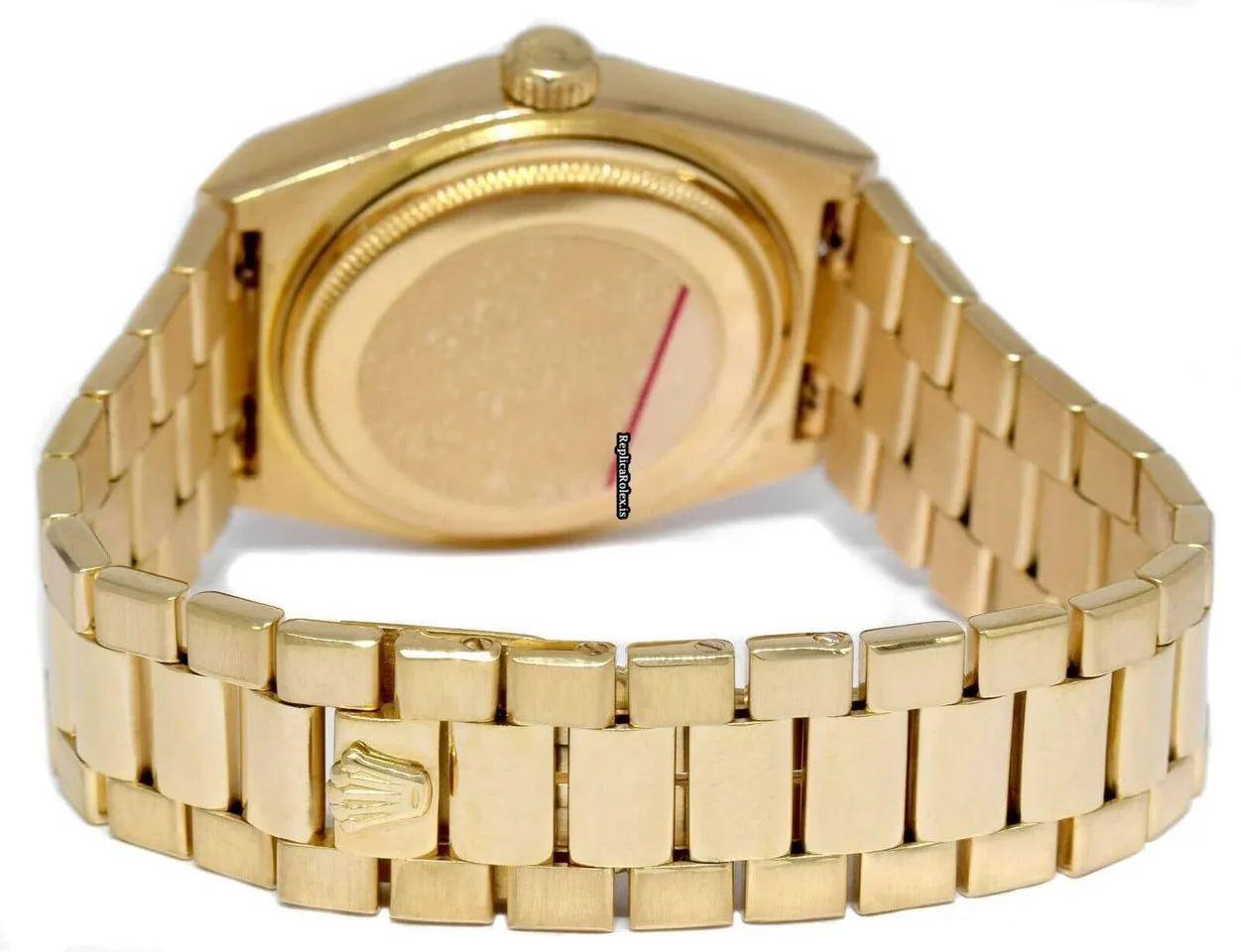 Durable Fake Rolex Day-date Oysterquartz 19018 Quartz Movement 36mm Yellow Gold Case Mens/unisex Watch - Image 7