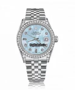 Neat Replica Rolex Oyster Perpetual Lady Date 69160 Automatic Movement 26mm Steel Case Womens Watch