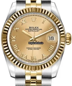 Pleasing Replica Rolex Lady-datejust 179173-chprj Caliber 2235 Automatic Movement 26mm Steel Case Womens Watch