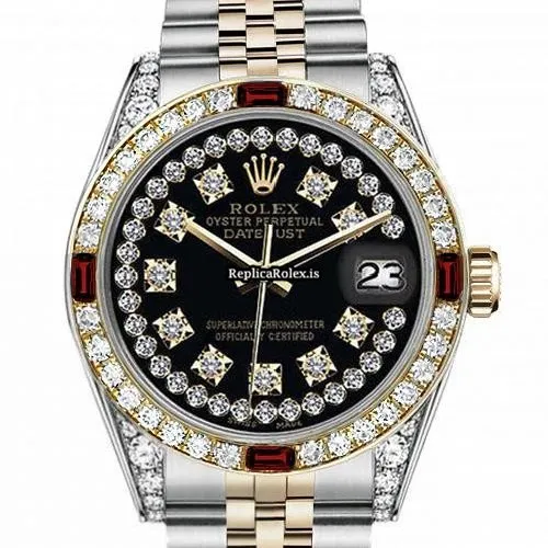 Awesome Replica Rolex Lady-datejust 69173 Automatic Movement 31mm Gold/steel Case Womens Watch