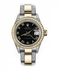 Fabulous Replica Rolex Datejust 68173 Automatic Movement 31mm Gold/steel Case Womens Watch