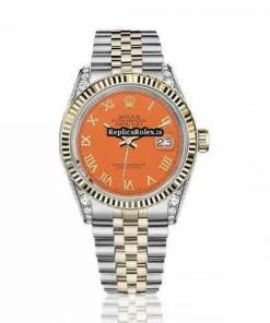 Beautiful Replica Rolex Lady-datejust 69173 Automatic Movement 26mm Gold/steel Case Womens Watch