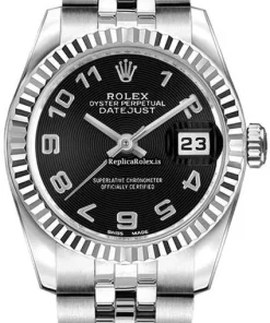 Fantastic Fake Rolex Lady-datejust 179174-blkcaj Caliber 2235 Automatic Movement 26mm Steel Case Watch