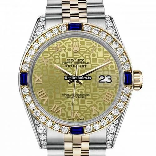 Amazing Fake Rolex Datejust 16013 Automatic Movement 36mm Gold/steel Case Mens/unisex Watch