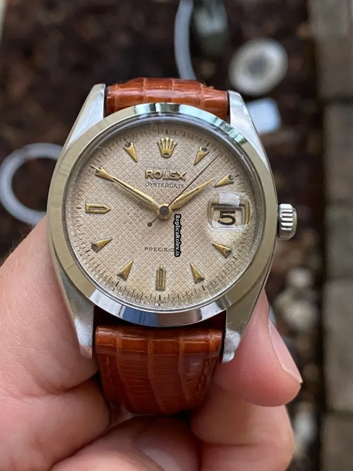 Lovely Replica Rolex Oyster Precision 6494 Caliber 1210 Manual Winding Movement 34mm Steel Case Mens/unisex Watch