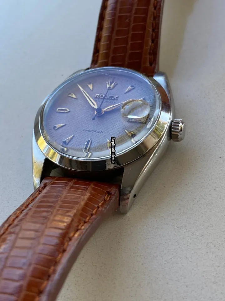 Lovely Replica Rolex Oyster Precision 6494 Caliber 1210 Manual Winding Movement 34mm Steel Case Mens/unisex Watch - Image 5