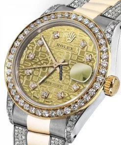 Fabulous Fake Rolex Datejust 16013 Automatic Movement 36mm Gold/steel Case Mens/unisex Watch