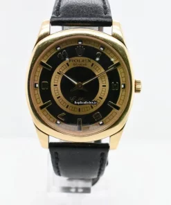 Epic Replica Rolex Cellini Danaos 4243 Caliber 1602 Manual Winding Movement 38x46mm Yellow Gold Case Mens/unisex Watch