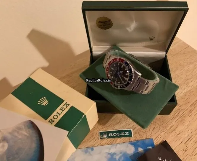 1:1 Fake Rolex Gmt-master 1675 Caliber 1575 Manual Winding Movement 40x12mm Steel Case Mens/unisex Watch - Image 5