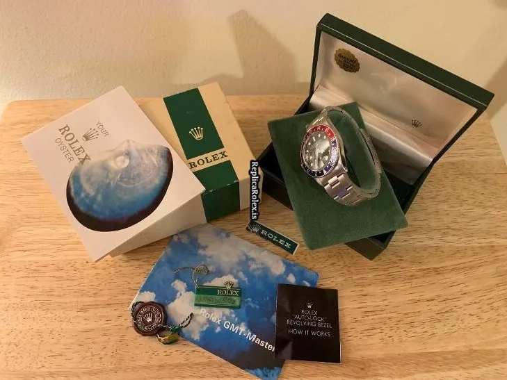 1:1 Fake Rolex Gmt-master 1675 Caliber 1575 Manual Winding Movement 40x12mm Steel Case Mens/unisex Watch - Image 6