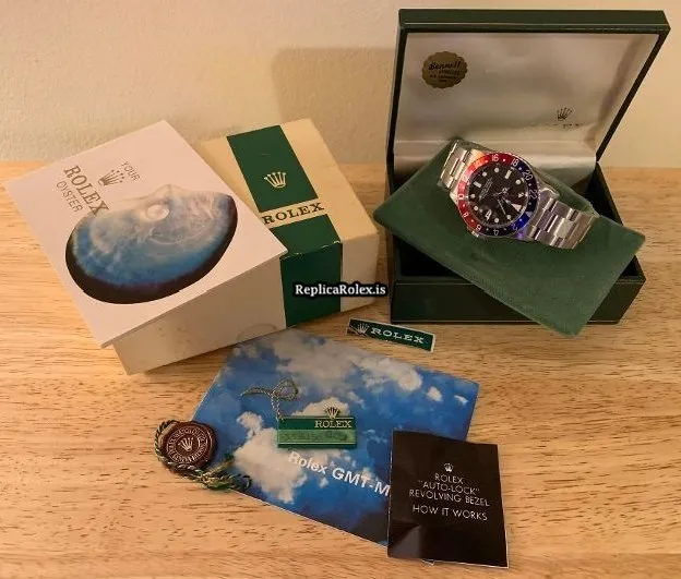 1:1 Fake Rolex Gmt-master 1675 Caliber 1575 Manual Winding Movement 40x12mm Steel Case Mens/unisex Watch - Image 8