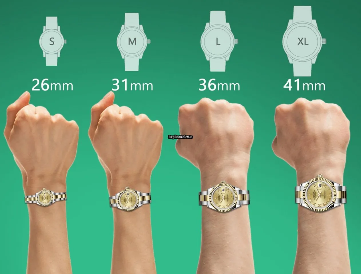 Wholesale Replica Rolex Datejust 16013 Automatic Movement 36mm Gold/steel Case Mens/unisex Watch - Image 7