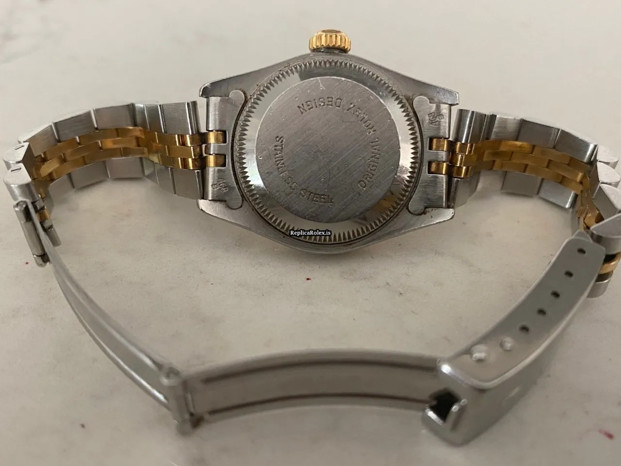 Nice Replica Rolex Lady-datejust 69173 Automatic Automatic Movement 26mm Gold/steel Case Womens Watch - Image 3