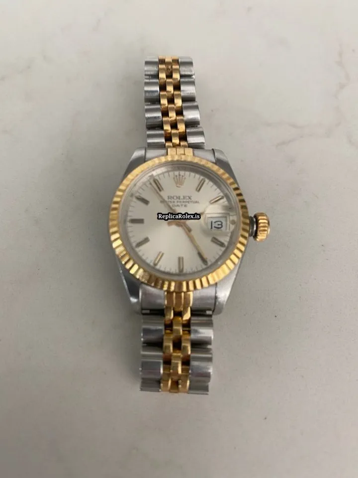 Nice Replica Rolex Lady-datejust 69173 Automatic Automatic Movement 26mm Gold/steel Case Womens Watch - Image 7
