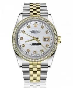 Amazing Knockoff Rolex Datejust 16013 Automatic Movement 36mm Gold/steel Case Mens/unisex Watch