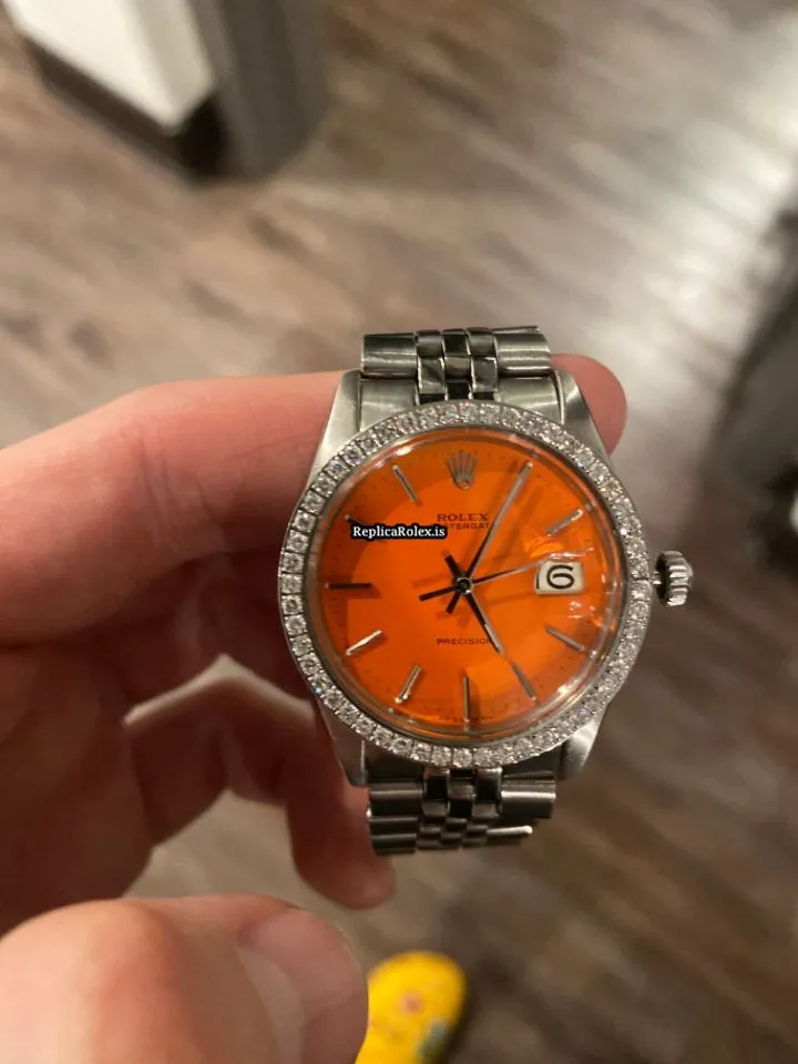 Awesome Replica Rolex Oyster Precision 6694 Caliber 1225 Manual Winding Movement 34x40mm Steel Case Mens/unisex Watch - Image 12