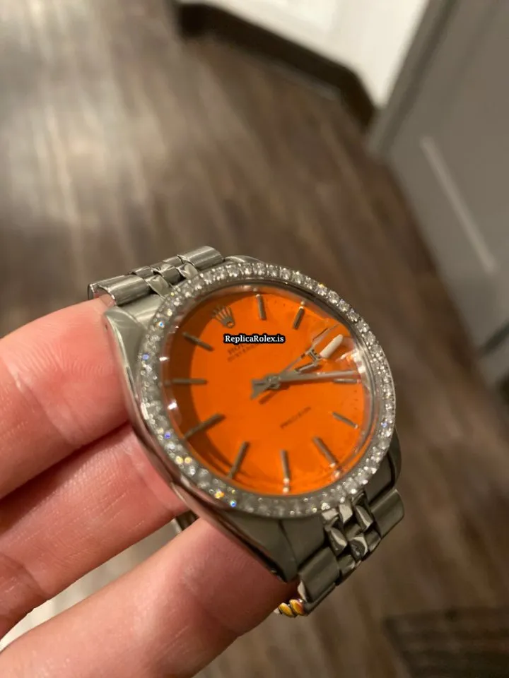 Awesome Replica Rolex Oyster Precision 6694 Caliber 1225 Manual Winding Movement 34x40mm Steel Case Mens/unisex Watch - Image 5