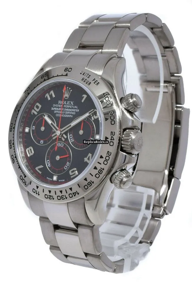 Excellent Fake Rolex Daytona 116509 Automatic Movement 40mm White Gold Case Watch - Image 10