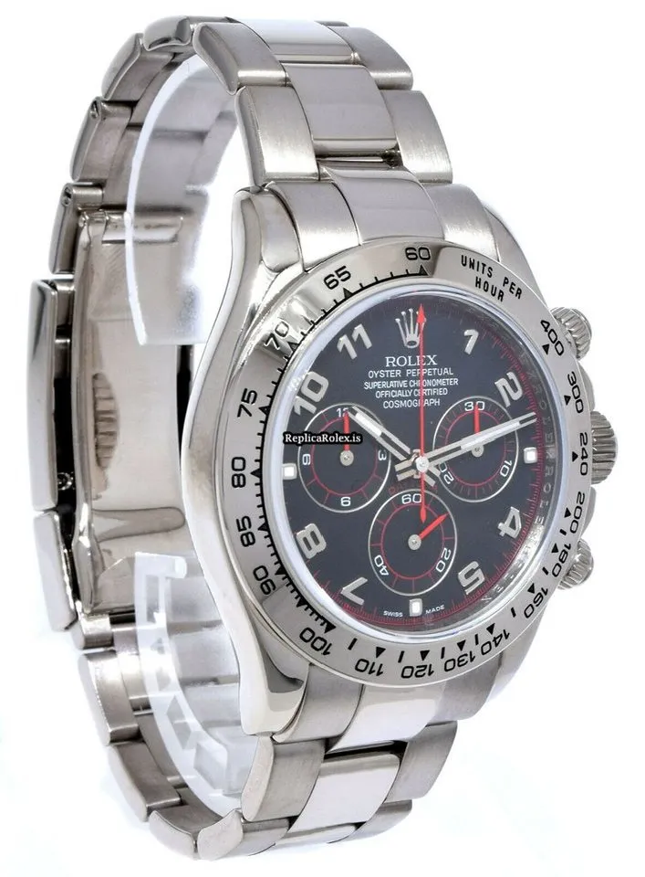 Excellent Fake Rolex Daytona 116509 Automatic Movement 40mm White Gold Case Watch - Image 4