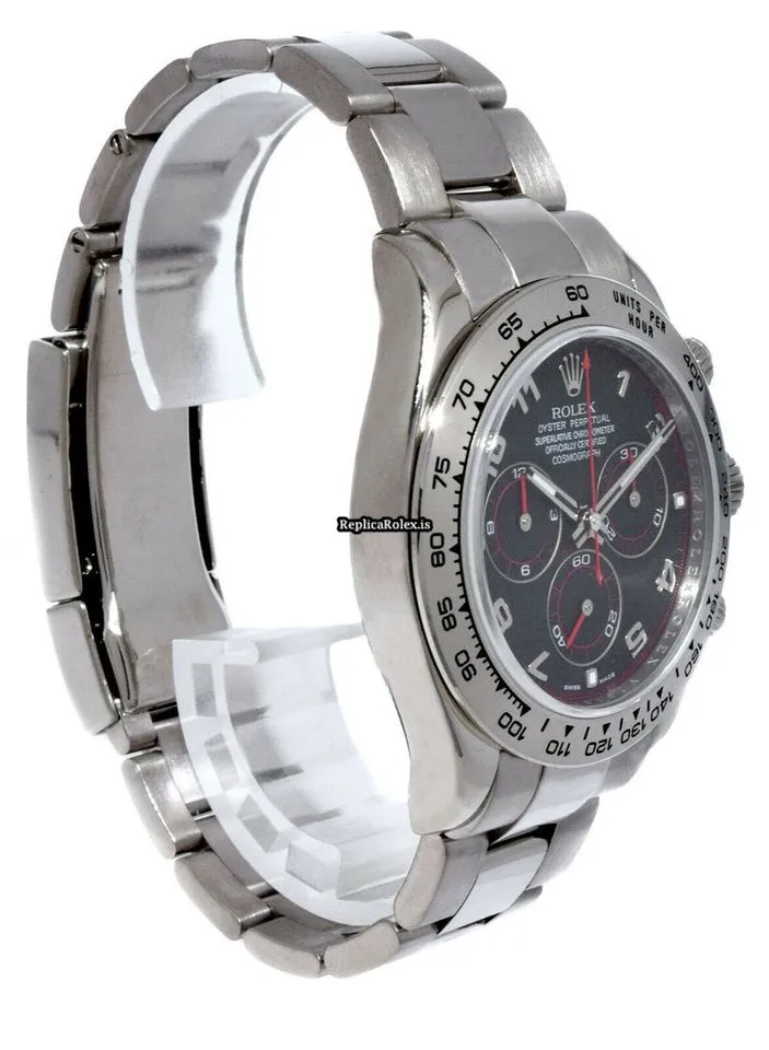 Excellent Fake Rolex Daytona 116509 Automatic Movement 40mm White Gold Case Watch - Image 7