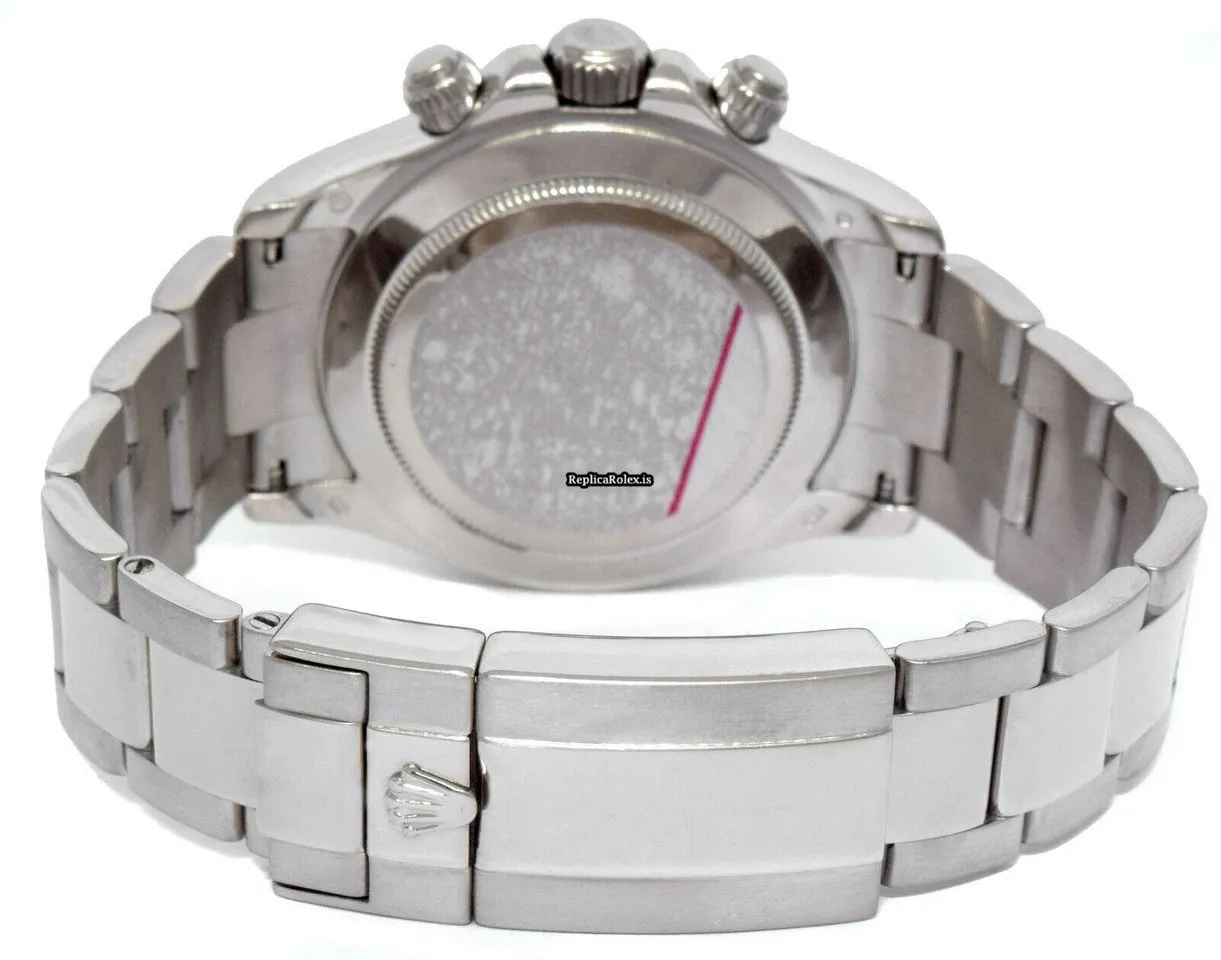 Excellent Fake Rolex Daytona 116509 Automatic Movement 40mm White Gold Case Watch - Image 9