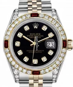 Suitable Clone Rolex Datejust 16013 Automatic Movement 36mm Gold/steel Case Mens/unisex Watch