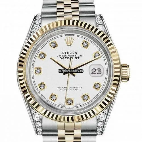 Wholesale Replica Rolex Datejust 16013 Automatic Movement 36mm Gold/steel Case Mens/unisex Watch - Image 2