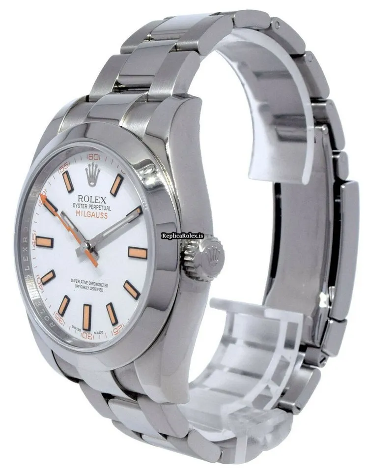 Attractive Imitation Rolex Milgauss 116400 Automatic Movement 40mm Steel Case Mens/unisex Watch - Image 3