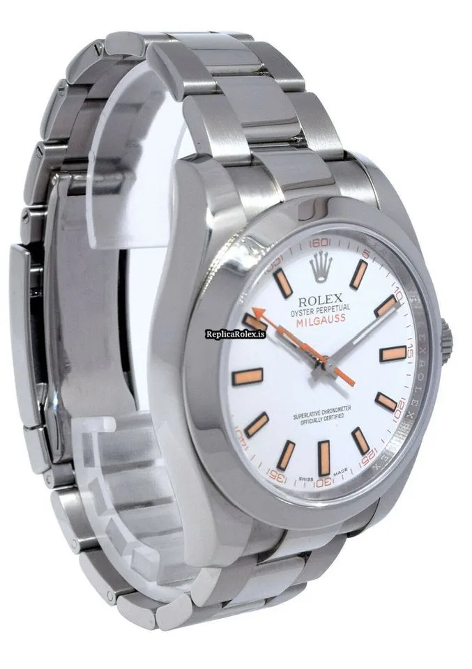 Attractive Imitation Rolex Milgauss 116400 Automatic Movement 40mm Steel Case Mens/unisex Watch - Image 4