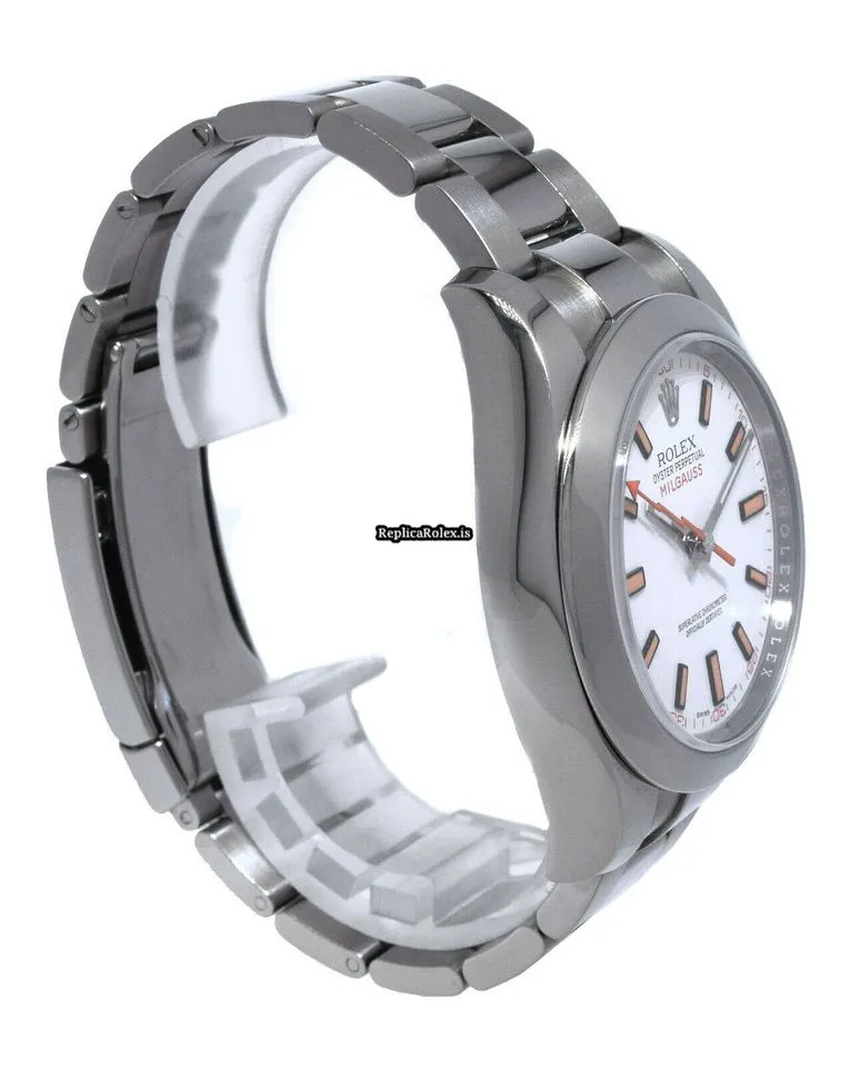 Attractive Imitation Rolex Milgauss 116400 Automatic Movement 40mm Steel Case Mens/unisex Watch - Image 7
