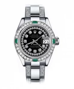 Fantastic Replica Rolex Oyster Perpetual Lady Date 69160 Automatic Movement 26mm Steel Case Womens Watch