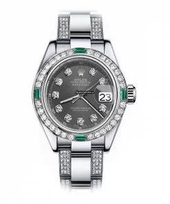 Top Fake Rolex Oyster Perpetual Lady Date 69160 Automatic Movement 26mm Steel Case Womens Watch