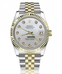 Attractive Fake Rolex Lady-datejust 69173 Automatic Movement 26mm Gold/steel Case Womens Watch